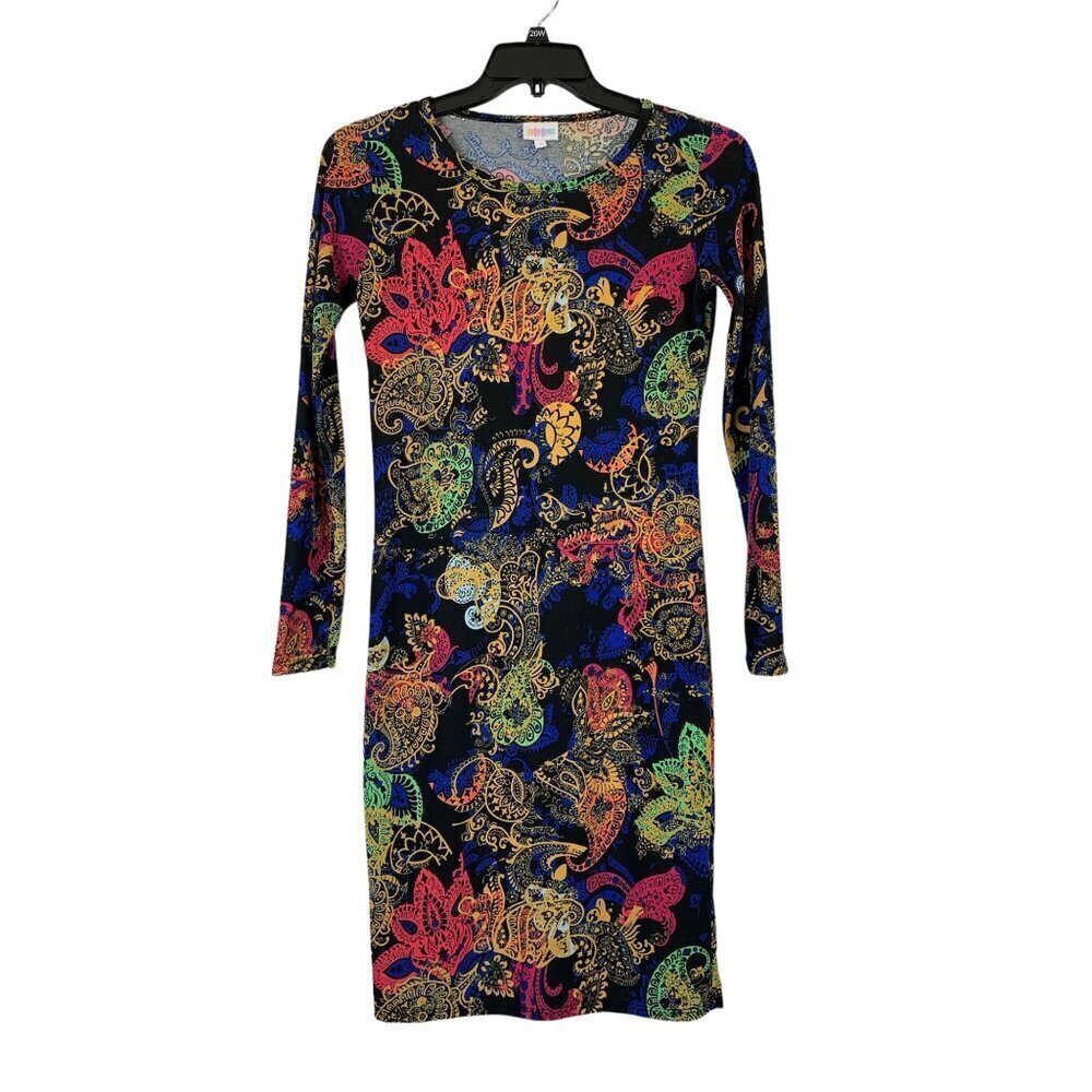 Lularoe Women’s Multicolor Design Long Sleeve Dress